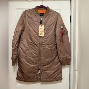 Alpha industries long jacket size SM